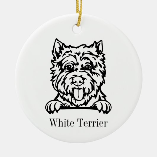 West Highland White Terrier ornament (Voorkant)