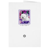 West Highland White Terrier Painting Dog Art (Achterkant)