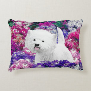 West Highland White Terrier Painting Dog Art Accent Kussen