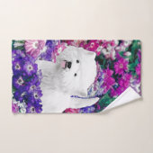 West Highland White Terrier Painting Dog Art Bad Handdoek (Handdoek)