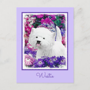 West Highland White Terrier Painting Dog Art Briefkaart