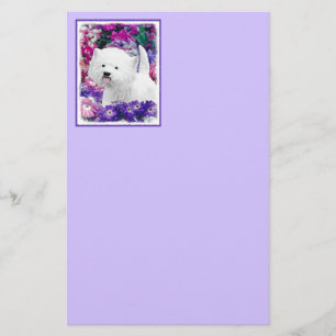 West Highland White Terrier Painting Dog Art Briefpapier