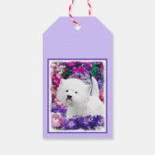 West Highland White Terrier Painting Dog Art Cadeaulabel (Achterkant)