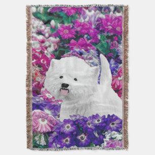 West Highland White Terrier Painting Dog Art Deken