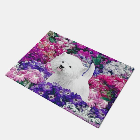West Highland White Terrier Painting Dog Art Deurmat (Schuin)