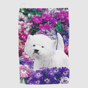 West Highland White Terrier Painting Dog Art Golfhanddoek