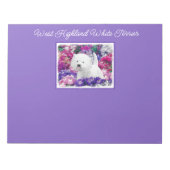 West Highland White Terrier Painting Dog Art-lapto Notitieblok (Voorkant)