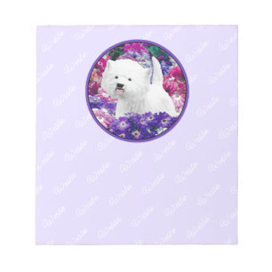 West Highland White Terrier Painting Dog Art Notitieblok