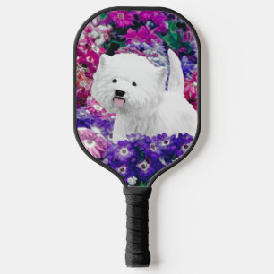West Highland White Terrier Painting Dog Art Pickleball Paddle