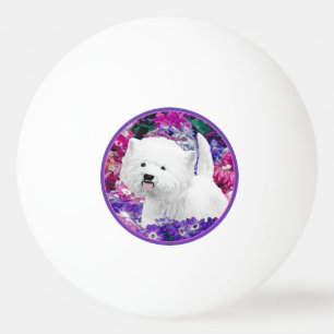 West Highland White Terrier Painting Dog Art Pingpongbal