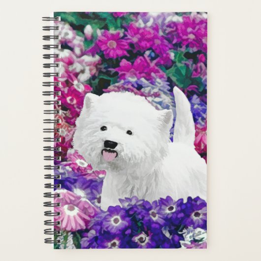 West Highland White Terrier Painting Dog Art Planner (Voorkant)