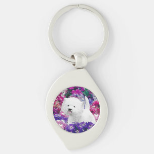West Highland White Terrier Painting Dog Art Sleutelhanger