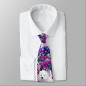 West Highland White Terrier Painting Dog Art Stropdas (Gebonden)