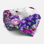 West Highland White Terrier Painting Dog Art Stropdas (Opgerold)