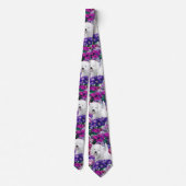 West Highland White Terrier Painting Dog Art Stropdas (Achterkant)