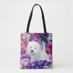 West Highland White Terrier Painting Dog Art Tote Bag