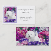 West Highland White Terrier Painting Dog Art Visitekaartje (Voorkant / Achterkant)