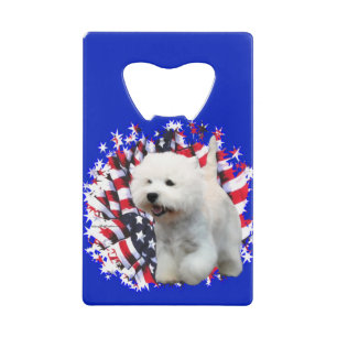 West Highland White Terrier Patriot Creditkaart Flessenopener