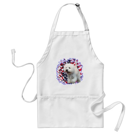 West Highland White Terrier Patriot Standaard Schort (Voorkant)