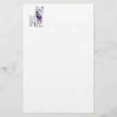 West Highland White Terrier Patriotic Briefpapier (Voorkant)