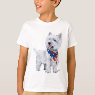 West Highland White Terrier Patriotic T-shirt