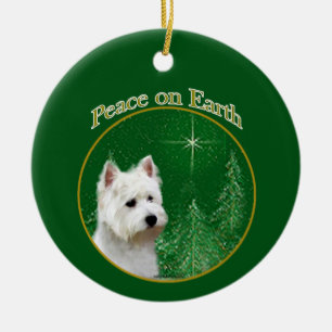 West Highland White Terrier Peace Keramisch Ornament