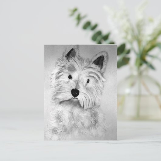 West Highland White Terrier Postcard Briefkaart (Staand voorkant)