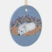 West Highland White Terrier Repose Keramisch Ornament (Rechts)