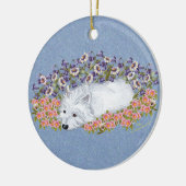 West Highland White Terrier Repose Keramisch Ornament (Links)