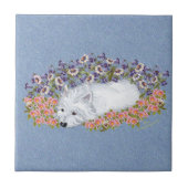 West Highland White Terrier Repose Tegeltje (Voorkant)