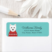 West Highland White Terrier Return Address Labels (Insitu)