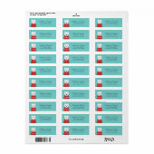 West Highland White Terrier Return Address Labels (Full Sheet)