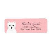 West Highland White Terrier Return Address Labels (Voorkant)