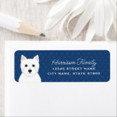West Highland White Terrier Return Address Labels (Insitu)