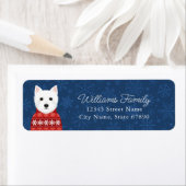 West Highland White Terrier Return Address Labels (Insitu)