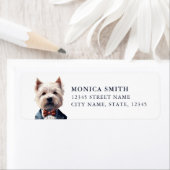West Highland White Terrier Return Address Labels (Insitu)