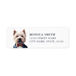 West Highland White Terrier Return Address Labels
