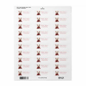 West Highland White Terrier Return Address Labels (Full Sheet)