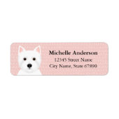 West Highland White Terrier Return Address Labels (Voorkant)