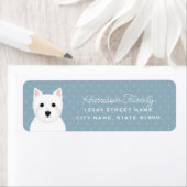 West Highland White Terrier Return Address Labels (Insitu)