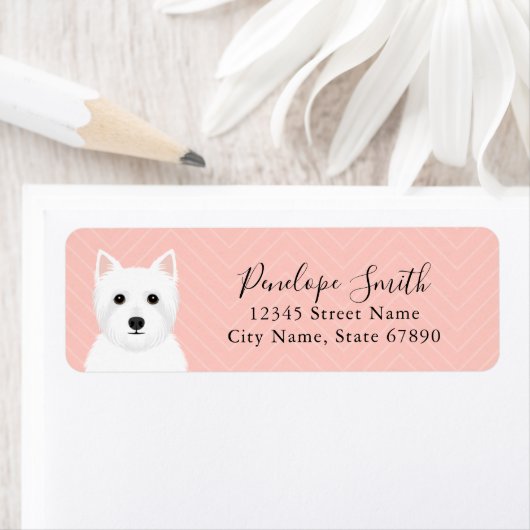 West Highland White Terrier Return Address Labels (Insitu)