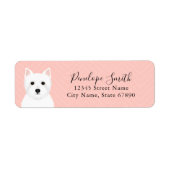 West Highland White Terrier Return Address Labels (Voorkant)