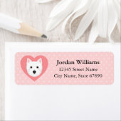 West Highland White Terrier Return Address Labels (Insitu)