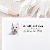 West Highland White Terrier Return Address Labels (Insitu)
