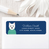 West Highland White Terrier Return Address Labels (Insitu)