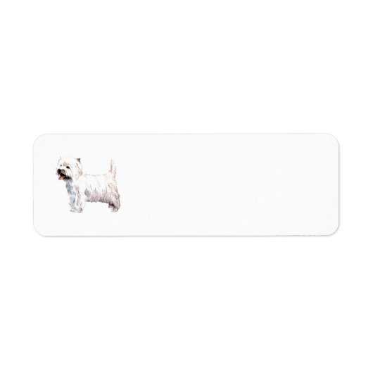 West Highland White Terrier Return Label (Voorkant)