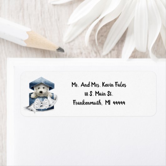 West Highland White Terrier Return Label (Insitu)