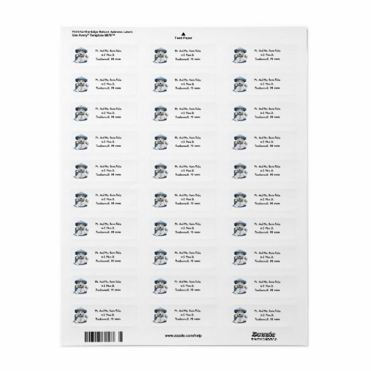 West Highland White Terrier Return Label (Full Sheet)