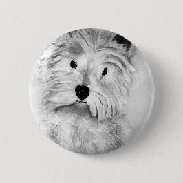 West Highland White Terrier Ronde Button 5,7 Cm