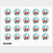 West Highland White Terrier Ronde Sticker (Vel)